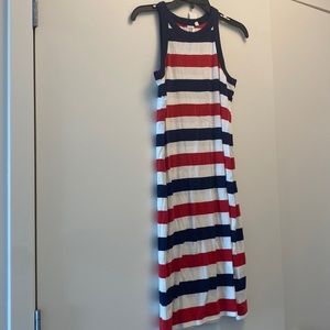 Striped dress red white and blue